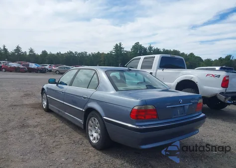 2001 BMW 740Il из США, поврежденный, VIN WBAGH83421DP23764